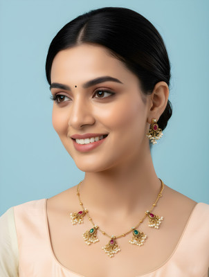 DD JEWELS Alloy Gold-plated Gold Jewellery Set(Pack of 1)
