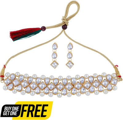 NM CREATION Alloy Multicolor Jewellery Set(Pack of 1)