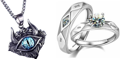 ruby collection Alloy Silver, Silver Jewellery Set(Pack of 2)