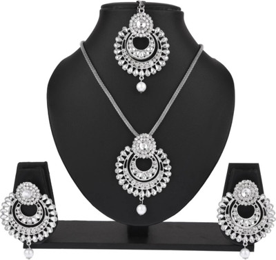 jatin imitation Metal, Stone Silver Silver Jewellery Set(Pack of 1)