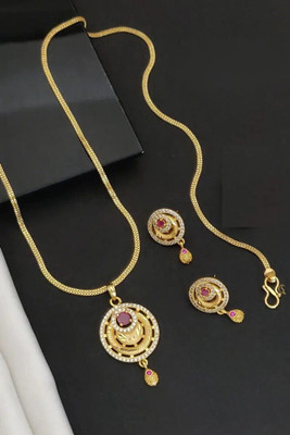 Dreamish Imitation Brass Gold-plated Gold Jewellery Set(Pack of 3)
