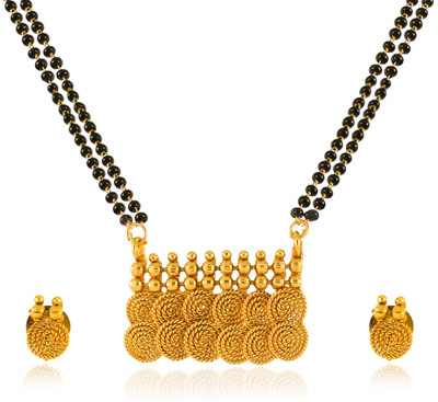 Tarak Traders Copper Gold-plated Gold Jewellery Set(Pack of 1)