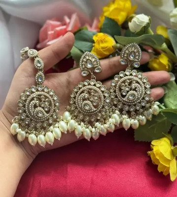 Alasca Brass Gold-plated Gold, White, Yellow Jewellery Set(Pack of 2)