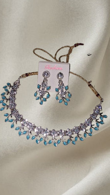 Shree Shyam Collection Metal, Stone, Dori Blue Jewellery Set(Pack of 1)