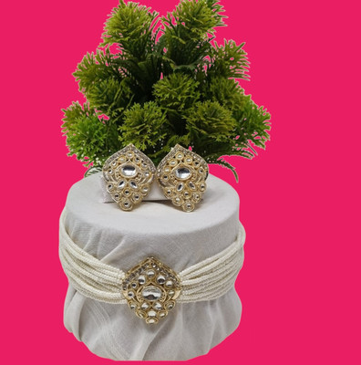 Kanak Art Alloy White Jewellery Set(Pack of 1)