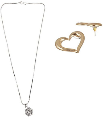 SRK Fashions Alloy Silver, Gold Jewellery Set(Pack of 1)