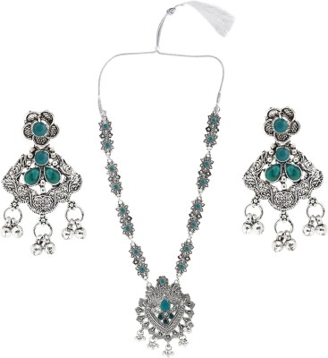 sunhari jewels Alloy Green Jewellery Set(Pack of 1)