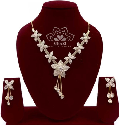 PARMESHWAR IMITATION Metal Silver Gold, Silver Jewellery Set(Pack of 1)