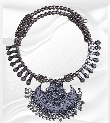 Sovar Oxidised Silver Silver Jewellery Set(Pack of 1)