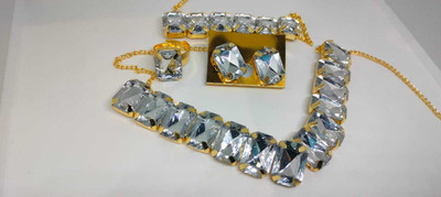 RK STOR Alloy Silver Jewellery Set(Pack of 1)