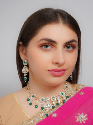 Divisha Alloy Gold-plated Multicolor Jewellery Set(Pack of 3)
