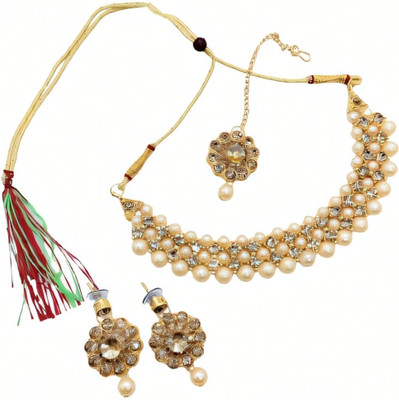 RAUNAK CREATION Alloy Gold-plated Gold Jewellery Set(Pack of 1)