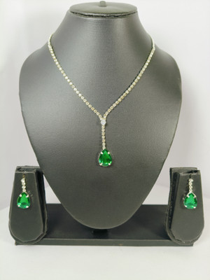 MehrasVirasat Alloy Silver Multicolor Jewellery Set(Pack of 1)