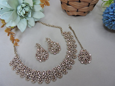 VATSALYA creation Alloy Gold-plated Gold Jewellery Set(Pack of 1)