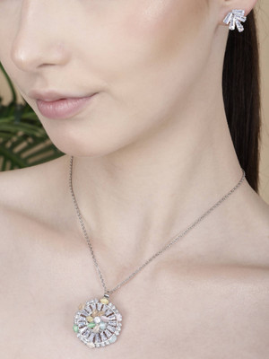 Opus Gems Alloy Silver Multicolor Jewellery Set(Pack of 1)