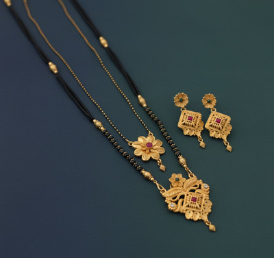 Rasadiya Brass Gold-plated Gold Jewellery Set(Pack of 1)