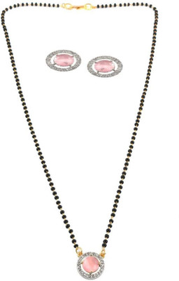 Anamya Collections Alloy Black Jewellery Set(Pack of 1)