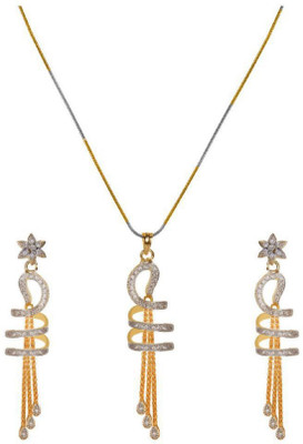 Opus Gems Alloy Gold Jewellery Set(Pack of 1)