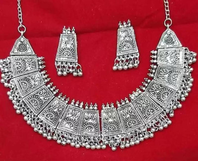 COSMO DUST JEWELLERY WITH DEVICE Oxidised Silver Silver Silver Jewellery Set(Pack of 1)