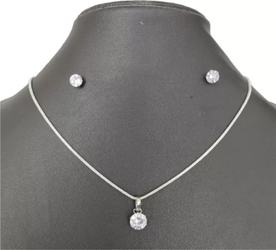 Opus Gems Alloy Silver Jewellery Set(Pack of 1)
