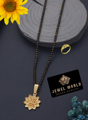 Jewel WORLD Brass, Alloy Gold-plated Gold, Multicolor Jewellery Set(Pack of 1)