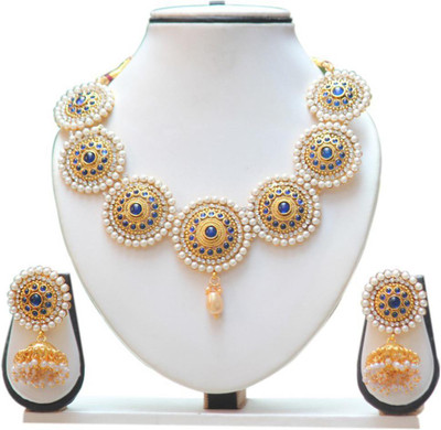 Swarajshop Copper Gold-plated Gold Jewellery Set(Pack of 1)