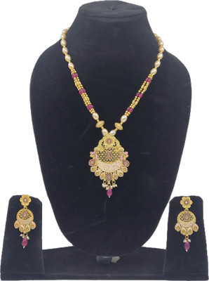 GAZAL ENTERPRISES Alloy Gold-plated Gold Jewellery Set(Pack of 3)