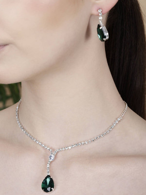 Lathar Alloy Green Jewellery Set(Pack of 1)