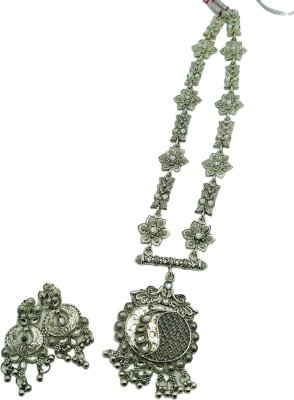 HA Stores Brass Grey Jewellery Set(Pack of 1)