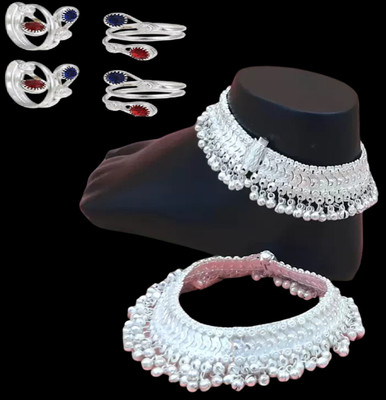 AamNa Enterprises Alloy Silver Jewellery Set(Pack of 1)