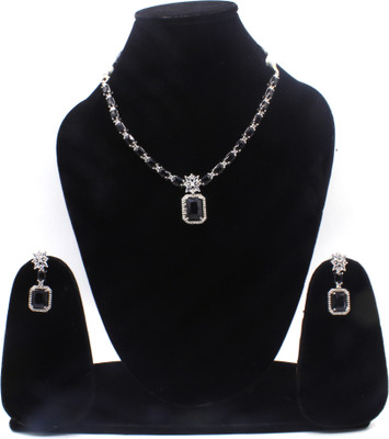 Uniquedezines Copper Silver Black Jewellery Set(Pack of 3)