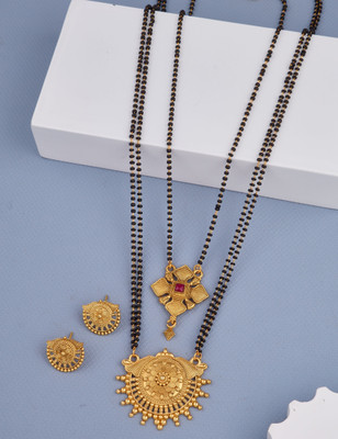 house of common Alloy Gold-plated Gold Jewellery Set(Pack of 2)