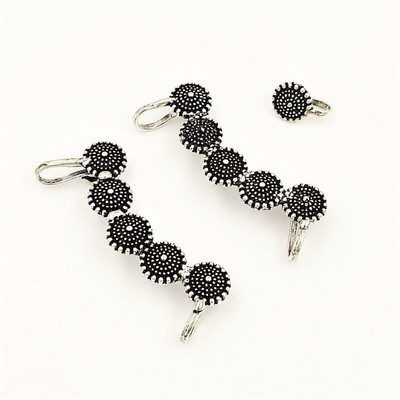 house of common Brass Silver Silver, Black Jewellery Set(Pack of 1)