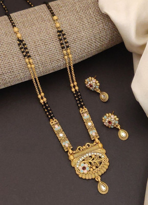 SHIVAY FASHION HUB Alloy Gold-plated Gold Jewellery Set(Pack of 1)