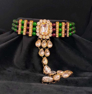 Nivaan Brass Gold-plated Multicolor Jewellery Set(Pack of 1)