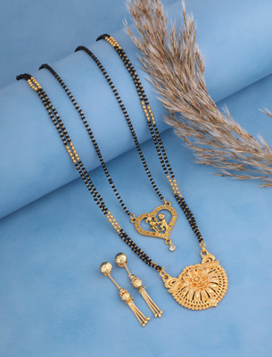 Vraj india Brass, Copper Gold-plated Gold Jewellery Set(Pack of 1)