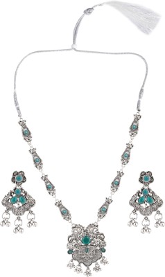 sunhari jewels Alloy Green Jewellery Set(Pack of 1)