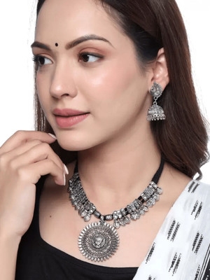 SKG Fashion Store Alloy Silver Jewellery Set(Pack of 1)