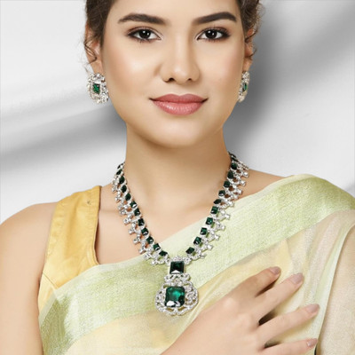 URBANELA Brass Silver Jewellery Set(Pack of 2)