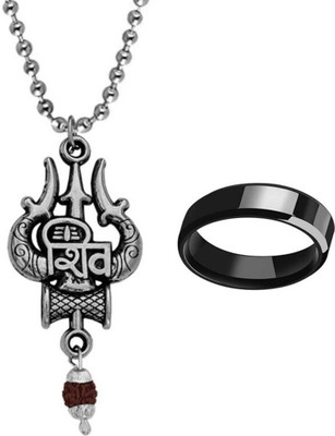 KINGSTYLEIMPEX Stainless Steel Sterling Silver Multicolor Jewellery Set(Pack of 3)