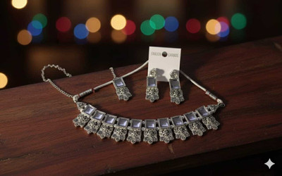 TWOLOVER Alloy White Jewellery Set(Pack of 1)