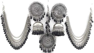 SGM Oxidised Silver Silver, Black Jewellery Set(Pack of 1)