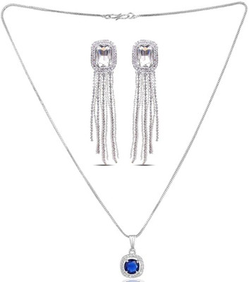 SRK Fashions Alloy Blue, White Jewellery Set(Pack of 1)