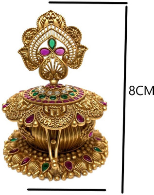 Golden Treasure Brass, Copper Gold-plated Multicolor Jewellery Set(Pack of 1)