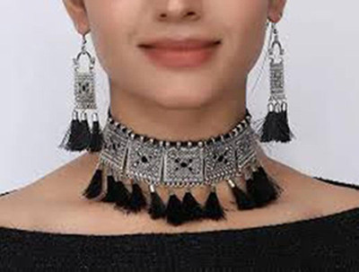 house of common Alloy Black Jewellery Set(Pack of 1)