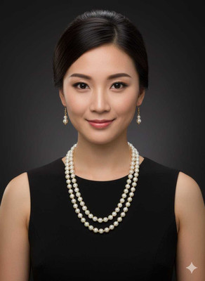 Mohini enterprises Mother of Pearl Gold-plated White Jewellery Set(Pack of 1)