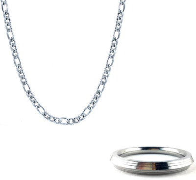 Vipunj Stainless Steel Sterling Silver Silver Jewellery Set(Pack of 2)