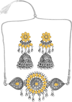 SRK Fashions Alloy Yellow Jewellery Set(Pack of 2)