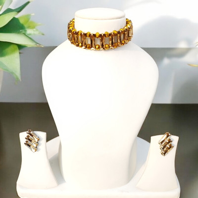 Buybox Metal Gold-plated Multicolor Jewellery Set(Pack of 3)