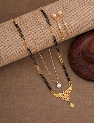 Jewel WORLD Brass, Copper Gold-plated Gold Jewellery Set(Pack of 1)